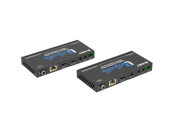 Brightlink’s New Long Range 492ft/150m 18Gbps HDBaseT / HDMI 2.0 4K@60hz 4:4:4 HDR Extender  over single Cat5e/Cat6/Cat7 -CEC -2 Way IR - RS232 - POC/POE - Audio Extraction - HDMI Loop out - HDR