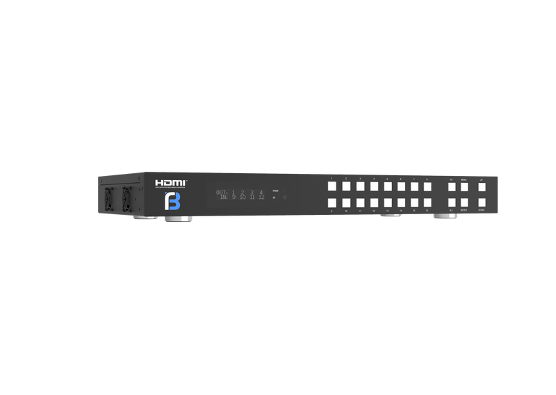 Brightlink 16x16 HDMI 2.0 Matrix Switcher SET c/w 16 Sets Long Range HDBaseT Extenders (TX&RX)- 4K @ 60Hz YUV4:4:4 -CEC Control - HDCP 2.2 - HDR10 -ARC
