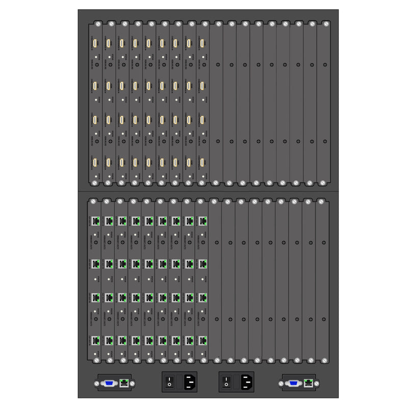 Brightlink New PRO-MIX Multi Function Seamless 36x36 HDMI in / HDbaset out over Cat5/Cat6 Matrix Switcher with high performance 4K resolutions