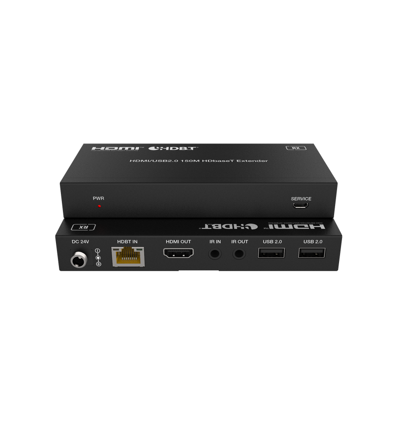 Brightlink’ Long Range 492ft/150m -CEC-18Gbps HDBaseT / HDMI 2.0 4K@60hz 4:4:4 HDR Extender  over single Cat5e/Cat6/Cat7 - KVM Extention - 2 Way IR - RS232 - POC/POE -
