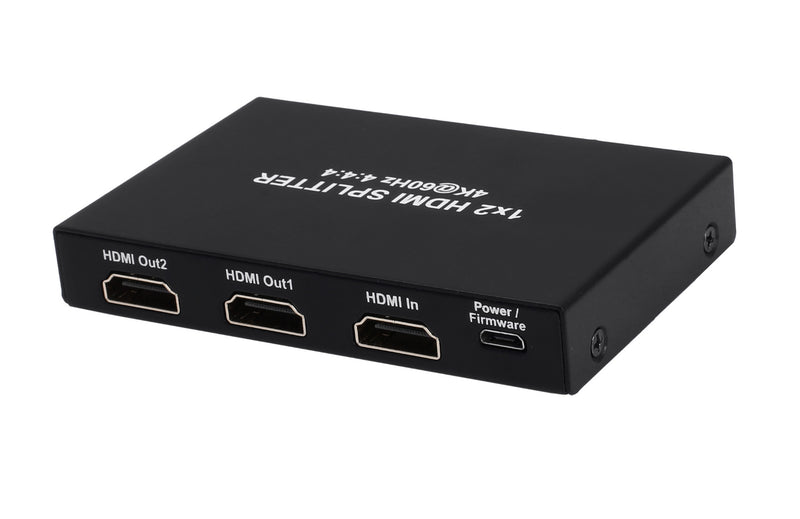 HDMI 2.0 1x2 HDMI Splitter, HDCP2.2 Supports 3D, 4Kx2K@60Hz(YUV 4:4:4), 18G, HDR, EDID
