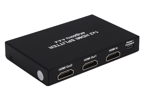 HDMI 2.0 1x2 HDMI Splitter, HDCP2.2 Supports 3D, 4Kx2K@60Hz(YUV 4:4:4), 18G, HDR, EDID