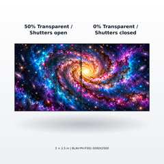 BLAV Phantom Series 5m wide x 2.5m high P3.91 Transparent Outdoor Rental LED Display