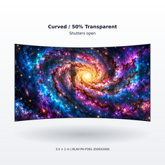 BLAV Phantom Series 3.5m wide x 2m high P3.91 Transparent Outdoor Rental LED Display