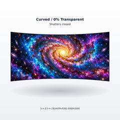 BLAV Phantom Series 5m wide x 2.5m high P3.91 Transparent Outdoor Rental LED Display