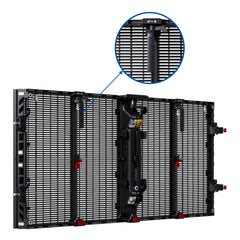 BLAV Phantom Series 3.5m wide x 2m high P3.91 Transparent Outdoor Rental LED Display