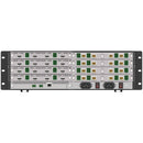 Brightlink's NEW 4K@60Hz Modular Seamless Matrix in our 16 HDMI Input x 16 HDBaseT Out configuration (c/w 16 Receivers over Cat6 Up To 490ft) with built in 4x4, 3x3, 2x2, 1x3 Video Wall Controller