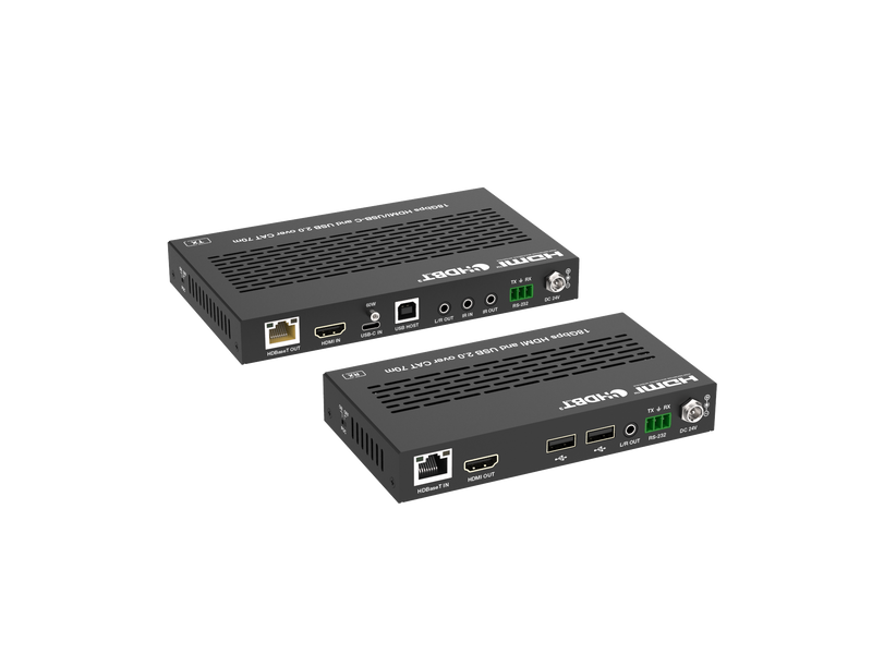Brightlink 4K60 HDBaseT 3.0 230ft/70m HDMI/USB-C Extender with USB, IR & RS-232