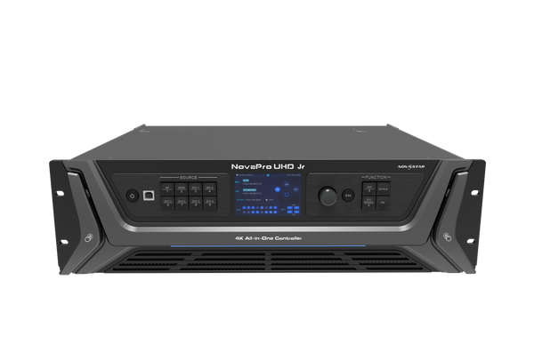 Novastar Pro UHD Jr Video Wall Controller, (10.4 Million Pixel Load Capacity) HDMI 2.0, HDMI 1.4, DP 1.1, and 3G-SDI, 14 Ethernet output ports and 4 auxiliary ports