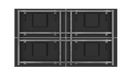 Brightlink’s 110" 2x2 4k 60HZ Razor Thin .88 Bezel Video wall Package - c/w 4ea 55” 1080P (4k /w Multi-Screen) Razor Thin .44 mm Bezel per side / .88mm total Displays & 1ea 2x2 Video Wall Controller - Cat6 out with POE Receivers  & Wall Mounting Bracket