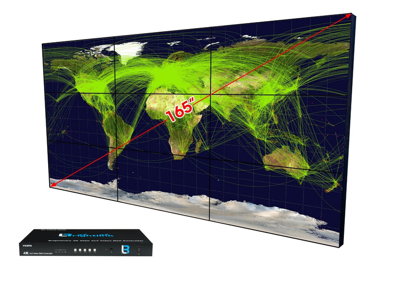 Multiple Television Display Wall