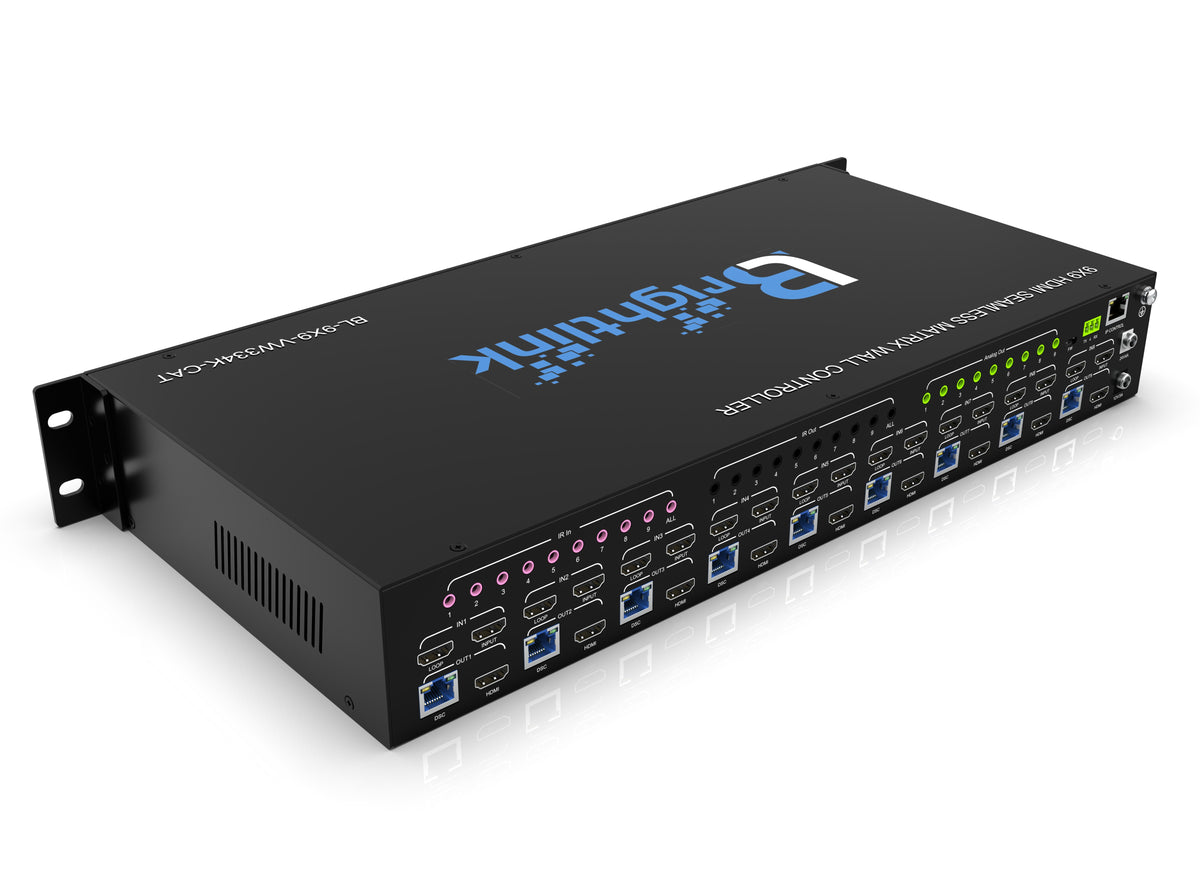 Brightlink 4k 9x9 Seamless Matrix with 3x3,2x3,2x2,1x3 Video Wall