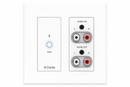 Brightlink BL-WPBLD22-US — 2x2ch Bluetooth® / Analog RCA / 3.5mm to Dante® Converter (US 2-Gang Wall Plate)
