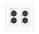 Brightlink BL-WPXLR22-US — 2x2ch XLR to Dante® Converter (US 2-Gang Wall Plate)