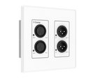 Brightlink BL-WPXLR22-US — 2x2ch XLR to Dante® Converter (US 2-Gang Wall Plate)