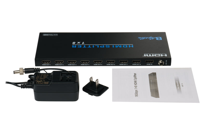 KALEA-INFORMATIQUE SPLITTER HDMI 2.0 4K 60Hz alimenté 1 vers 8 ports - CEC EDID HDCP 2.2 - TV Son Photo KALEA-INFORMATIQUE SPLITTER HDMI 2.0 4K 60Hz alimenté 1 vers 8 ports - CEC EDID HDCP 2.2 - TV Son Photo