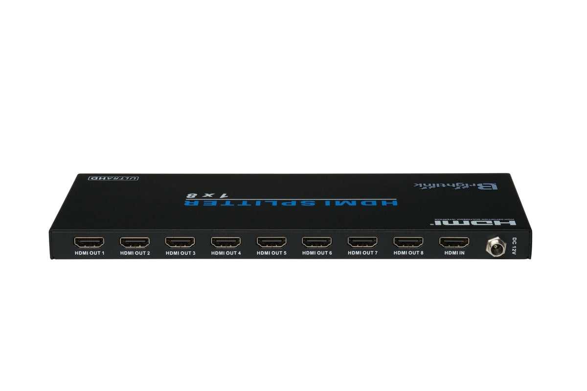 Brightlink's New HDMI 2.0 1x8 HDMI Splitter, HDCP2.2 Supports 3D, 4Kx2