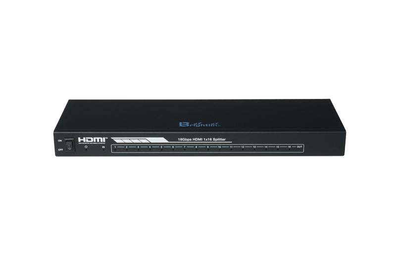 Brightlink’s New HDMI 2.0 1x16 HDMI Splitter, HDCP2.2 Supports 3D, 4Kx2K@60Hz(YUV 4:4:4), 18G, HDR, EDID