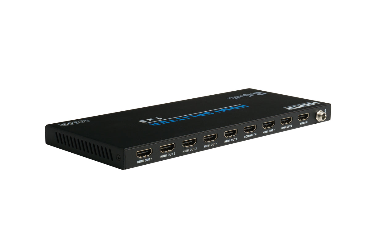 Splitter HDMI 2.0 1 Entrée Vers 8 Sorties 4K 60Hz – Alimenté, CEC EDID HDCP 2.2