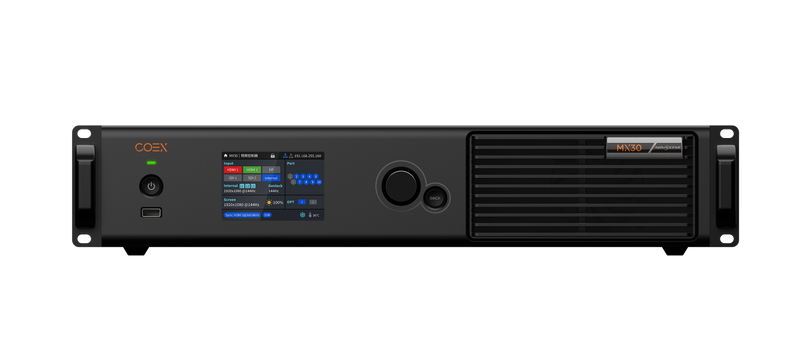 MX30 Video Wall Controller, (6.5 Million Pixel Load Capacity) HDMI 2.0, HDMI 1.4, DP 1.1, and 3G-SDI, 10 Ethernet output ports and 2x 10G optical ports