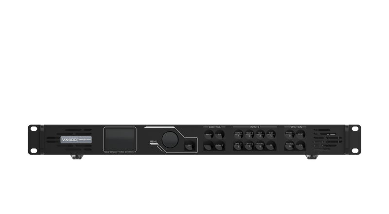 Novastar VX400 Video Wall Controller, (2.9 Million Pixel Load Capacity) HDMI 2.0, HDMI 1.4, DP 1.1, and 3G-SDI, 6 Ethernet output ports