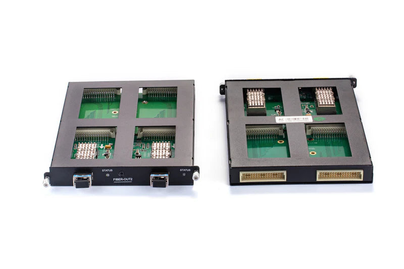 72x72 PRO-MIX Fiber Output Card with four ports & 4 ea Fiber to HDMI receivers