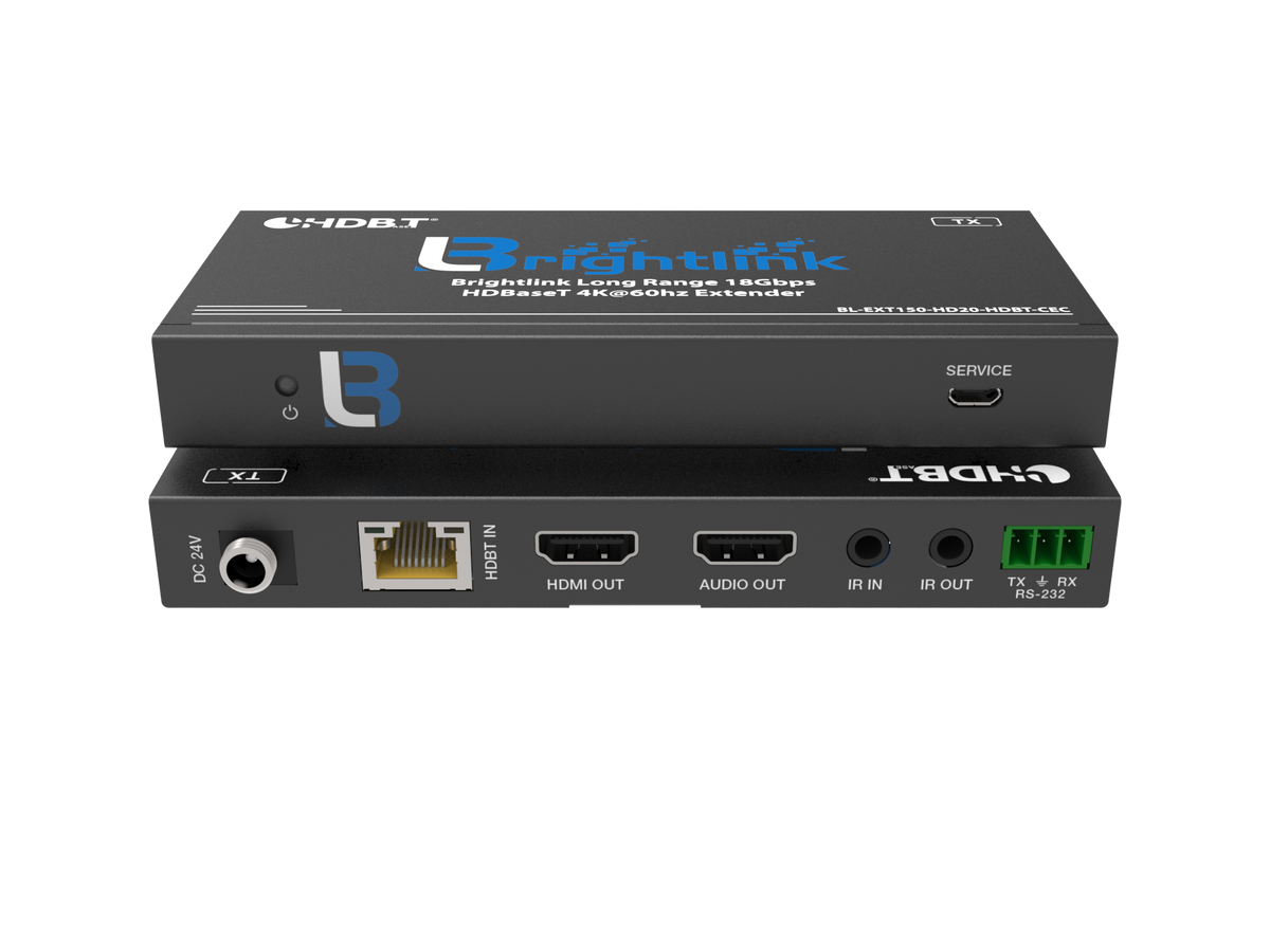 Brightlink's New Long Range 492ft/150m 18Gbps HDBaseT / HDMI 2.0