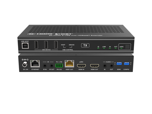 Brightlink’s New Long Range 8K 90m 40Gbps HDBaseT / HDMI Extender can extend high definition video / audio signal, RS-232, bi-directional IR, at distances up to 90m/295ft between Transmitter (TX) and Receiver (RX) via a single CAT5e/6 cable.