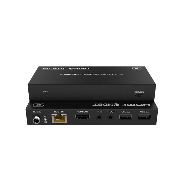 Brightlink’ Long Range 492ft/150m -CEC-18Gbps HDBaseT / HDMI 2.0 4K@60hz 4:4:4 HDR Extender  over single Cat5e/Cat6/Cat7 - KVM Extention - 2 Way IR - RS232 - POC/POE -