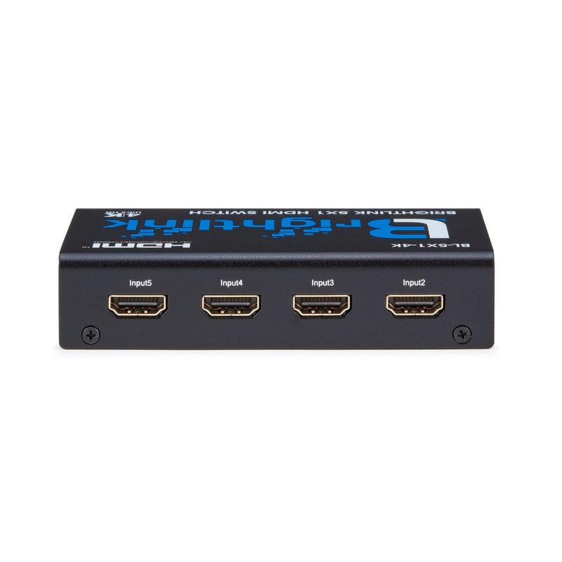 Brightlink New 5x1 HDMI Switch with remote control, 3D & CEC support, and FULL HD resolution upto 4Kx2K @ 60Hz.  (Model