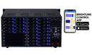 Brightlink PRO-MIX 4K Seamless Modular Matrix in our 10 HDMI Input x 18 HDMI Output configuration - Front Panel 7” Touch Screen - Free Brightlink Control APP.