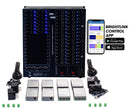 Brightlink PRO-MIX 4K Seamless Modular Matrix in our 8 HDMI Input x 24 HDBaseT Output configuration (c/w 24 Receivers over Cat6 Up To 228ft) - Front Panel 7” Touch Screen - Free Brightlink Control APP.