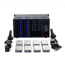 Brightlink PRO-MIX 4K Seamless Modular Matrix in our 18 HDMI Input x 12 HDBaseT Output configuration (c/w 12 Receivers over Cat6 Up To 228ft) - Front Panel 7” Touch Screen - Free Brightlink Control APP.