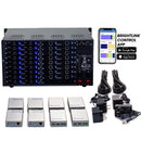 Brightlink PRO-MIX 4K Seamless Modular Matrix in our 18 HDMI Input x 16 HDBaseT Output configuration (c/w 16 Receivers over Cat6 Up To 228ft) - Front Panel 7” Touch Screen - Free Brightlink Control APP.