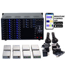 Brightlink PRO-MIX 4K Seamless Modular Matrix in our 18 HDMI Input x 8 HDBaseT Output configuration (c/w 8 Receivers over Cat6 Up To 228ft) - Front Panel 7” Touch Screen - Free Brightlink Control APP.