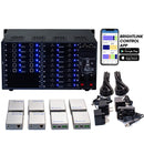 Brightlink PRO-MIX 4K Seamless Modular Matrix in our 12 HDBaseT Input x 18 HDMI Output configuration (c/w 18 Transmitters over Cat6 Up To 228ft) - Front Panel 7” Touch Screen - Free Brightlink Control APP.