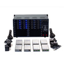 Brightlink PRO-MIX 4K Seamless Modular Matrix in our 10 HDBaseT Input x 10 HDBaseT Output configuration (c/w 10 Transmitters & 10 Receivers over Cat6 Up To 228ft) - Front Panel 7” Touch Screen - Free Brightlink Control APP.