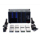 Brightlink PRO-MIX 4K Seamless Modular Matrix in our 10 HDBaseT Input x 18 HDBaseT Output configuration (c/w 10 Transmitters & 18 Receivers over Cat6 Up To 228ft) - Front Panel 7” Touch Screen - Free Brightlink Control APP.