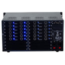 Brightlink PRO-MIX 4K Seamless Modular Matrix in our 12 HDBaseT Input x 12 HDBaseT Output configuration (c/w 12 Transmitters & 12 Receivers over Cat6 Up To 228ft) - Front Panel 7” Touch Screen - Free Brightlink Control APP.