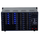 Brightlink PRO-MIX 4K Seamless Modular Matrix in our 12 HDBaseT Input x 18 HDBaseT Output configuration (c/w 12 Transmitters & 18 Receivers over Cat6 Up To 228ft) - Front Panel 7” Touch Screen - Free Brightlink Control APP.