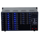 Brightlink PRO-MIX 4K Seamless Modular Matrix in our 18 HDBaseT Input x 12 HDBaseT Output configuration (c/w 18 Transmitters & 12 Receivers over Cat6 Up To 228ft) - Front Panel 7” Touch Screen - Free Brightlink Control APP.