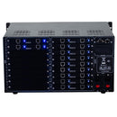 Brightlink PRO-MIX 4K Seamless Modular Matrix in our 4 HDBaseT Input x 18 HDBaseT Output configuration (c/w 4 Transmitters & 18 Receivers over Cat6 Up To 228ft) - Front Panel 7” Touch Screen - Free Brightlink Control APP.