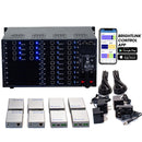 Brightlink PRO-MIX 4K Seamless Modular Matrix in our 8 HDBaseT Input x 18 HDBaseT Output configuration (c/w 8 Transmitters & 18 Receivers over Cat6 Up To 228ft) - Front Panel 7” Touch Screen - Free Brightlink Control APP.