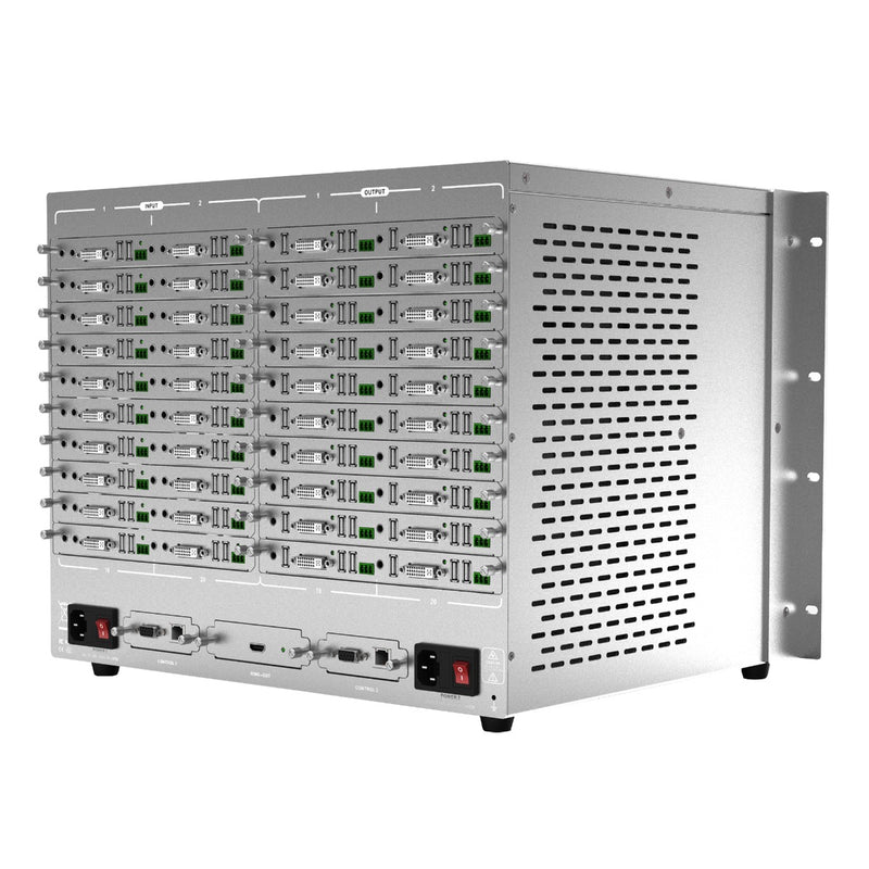Brightlink PRO-MIX-V3 20x20 HDMI in / HDbaseT out Modular matrix with 20 Receivers- Built in Video Wall Controller