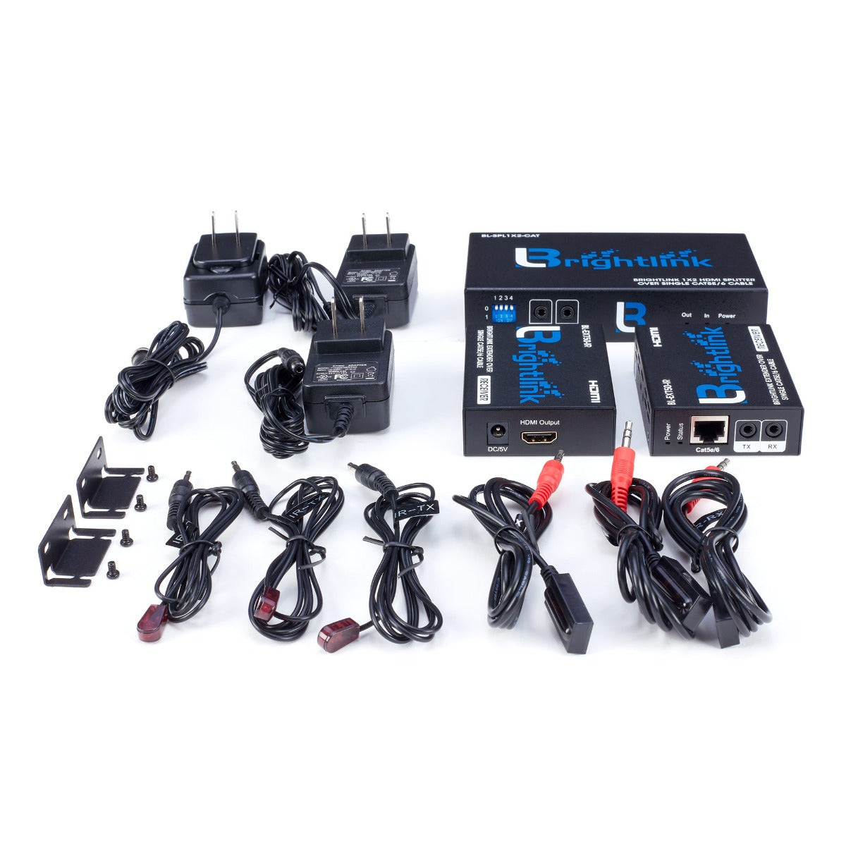Brightlink 1x2 HDMI Splitter Over Single Cat5e/6 Cable | Brightlink AV