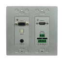 Brightlink's New 4K HDBaseT / HDMI 2.0 HDR10 - 2 Gang Wall Plate Extender over Single Cat6 Cable with distances up to 70m/228ft &  2 way POE / POC, IR, and RS232