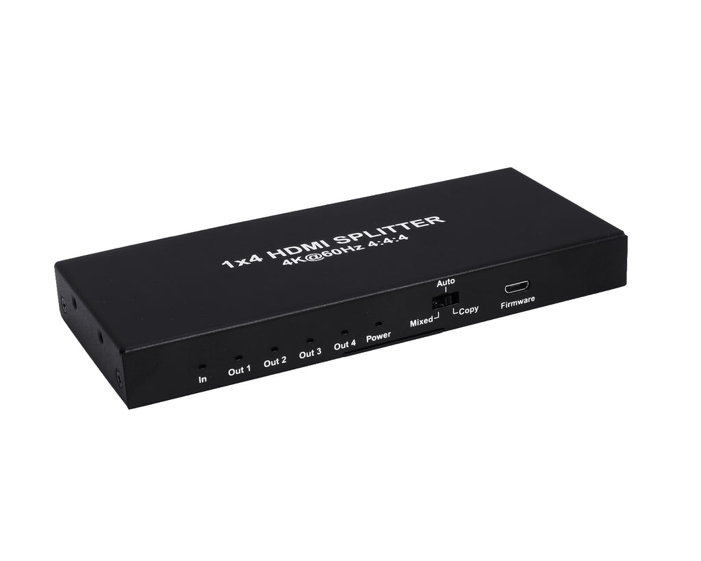 4 Port HDMI Splitter 1X4 with Power Adapter Support 3D 4K*2K, Full HD1080p  - MD-01709,  In Pakistan